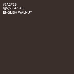 #3A2F2B - English Walnut Color Image